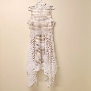 COPY - White Embroidered Mesh Dress